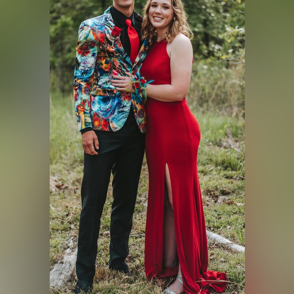 Sherri Hill Red Prom Dress